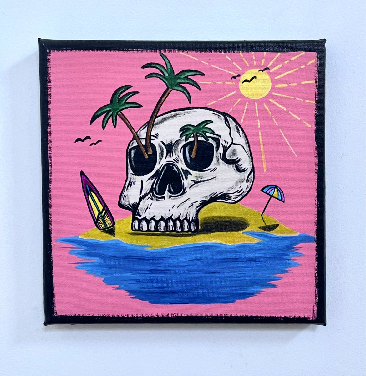 "Find Your Own Paradise" — Original Acrylic Giclée Painting