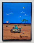 "Going Surf'n" — Original Acrylic Giclée Painting
