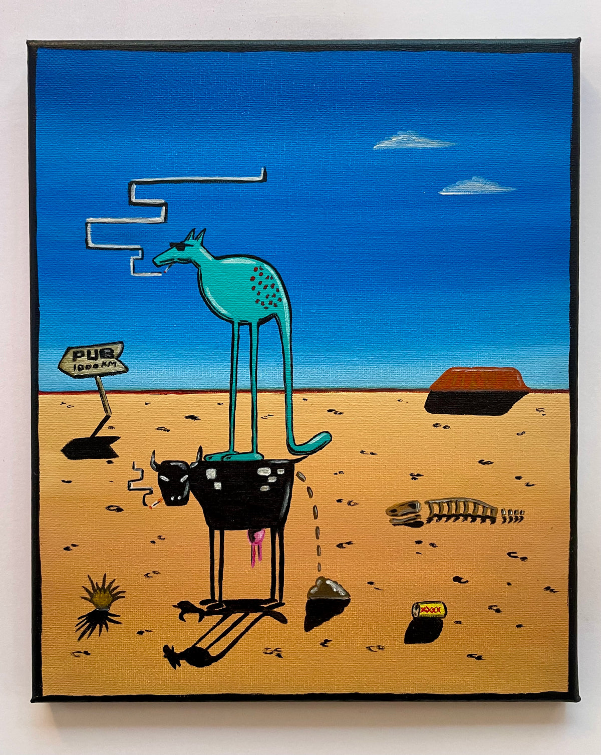 "Groo Express" — Original Acrylic Giclée Painting